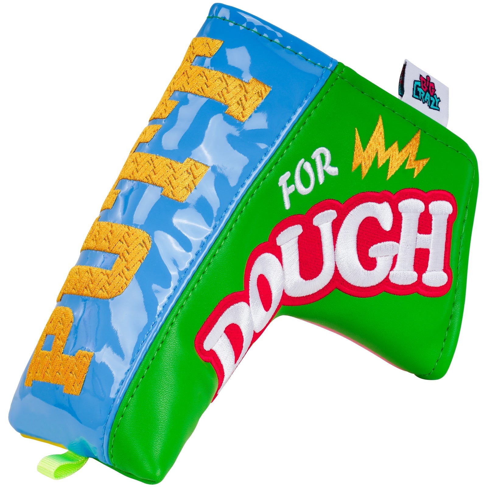 Blue Yellow Pink Green Splice Putter Golf Headcover