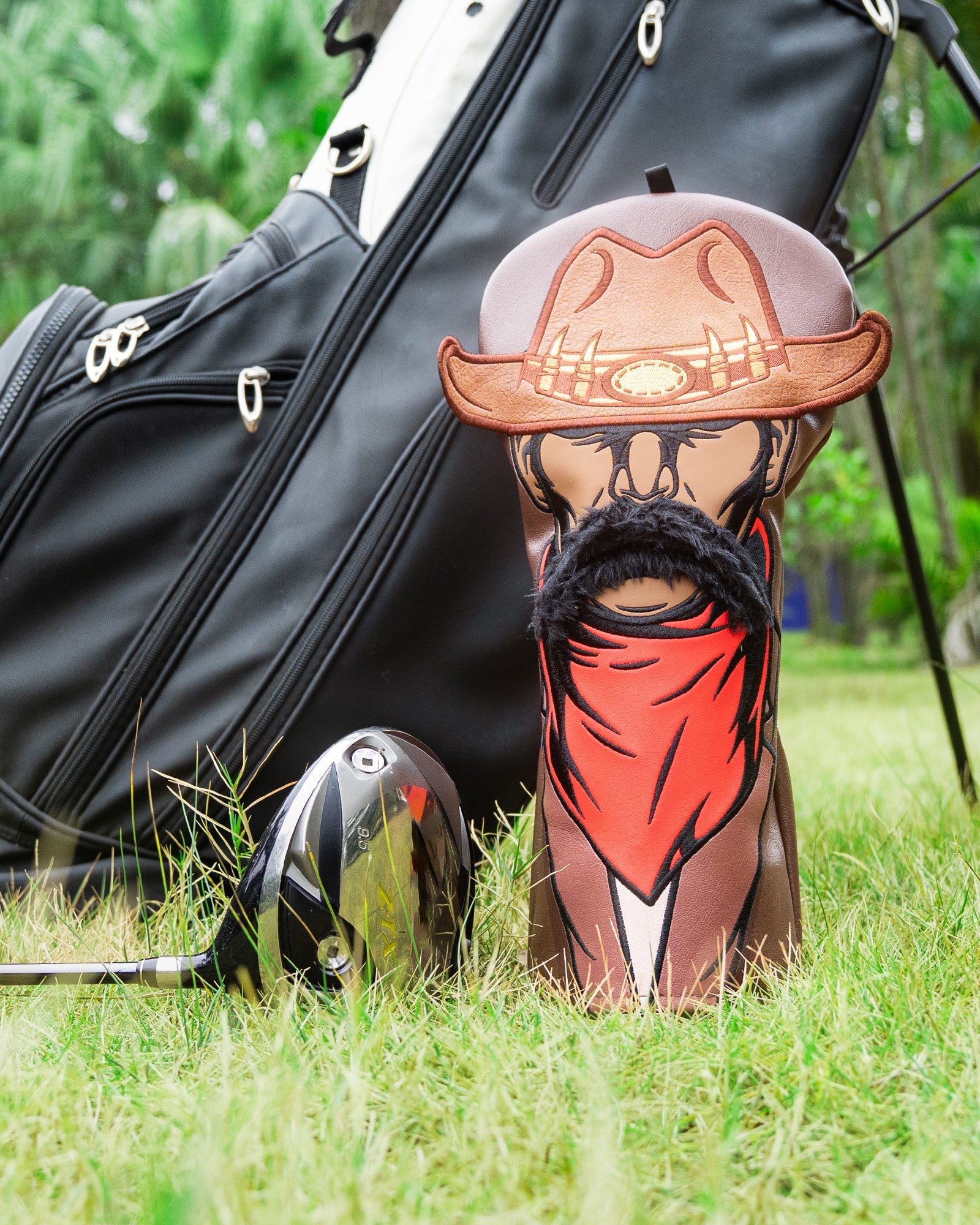 Brown Western Cowboy Driver Golf Headcover