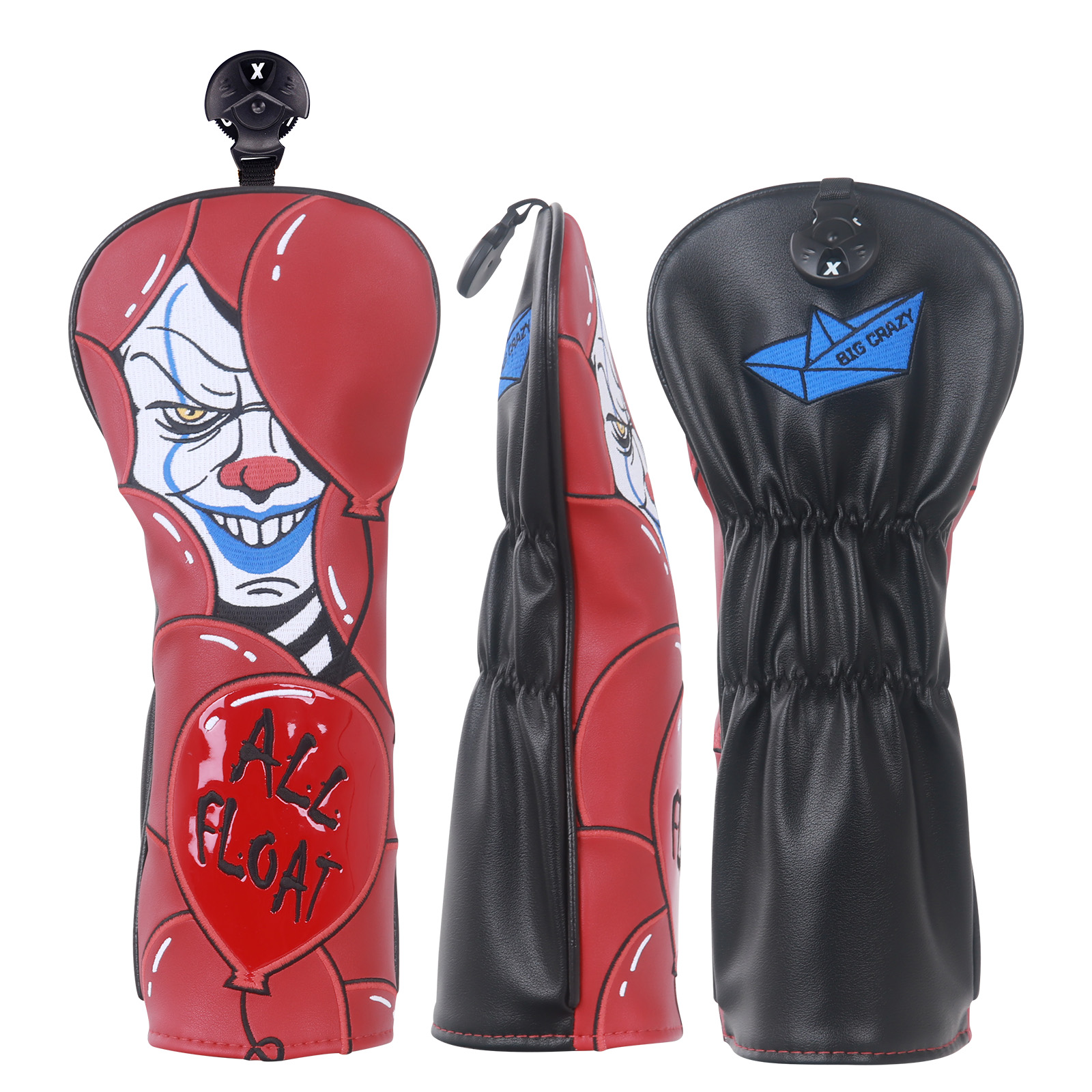 Red Clown Soul Series Golf Head Cover Set