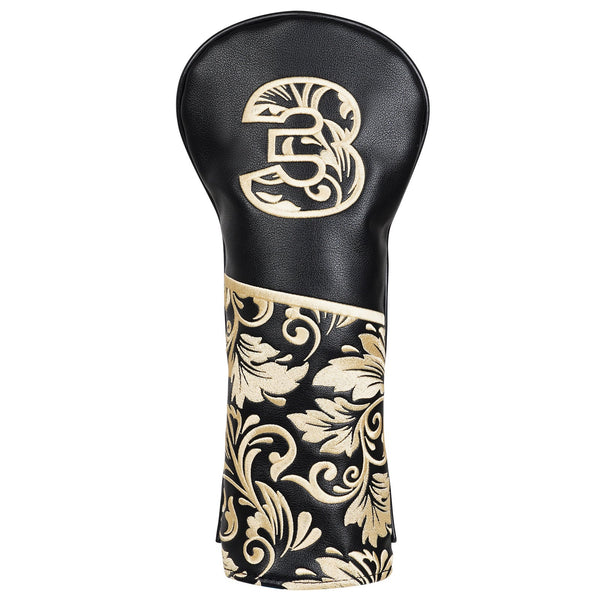 Black Figure Wood Head Cover Set