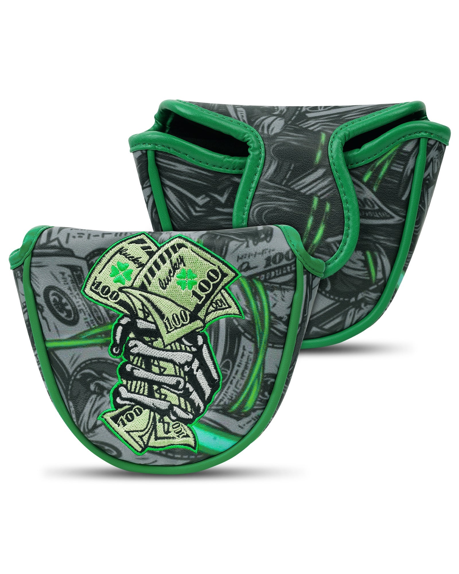 Black Lucky Coin Putter Head Cover