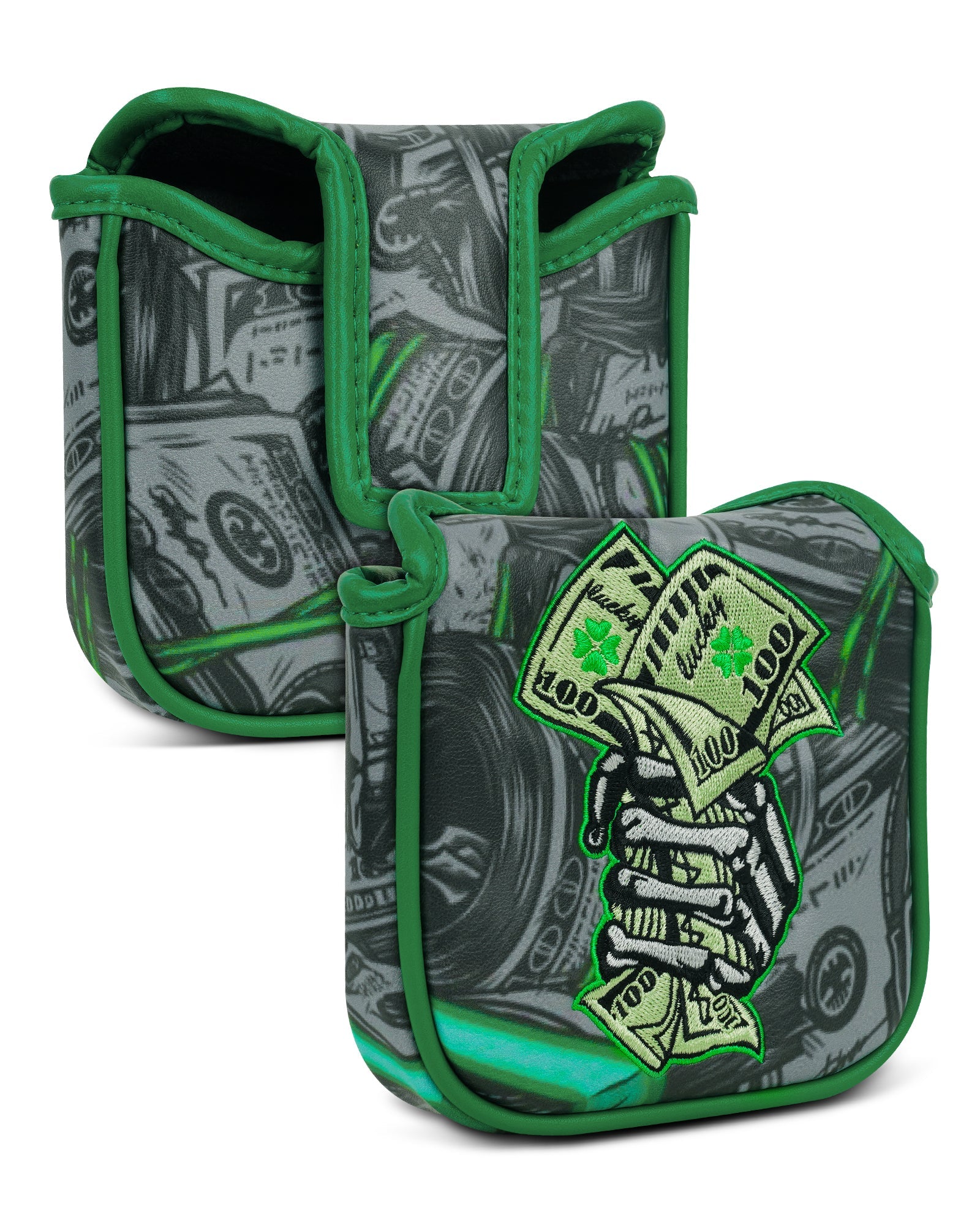 Black Lucky Coin Putter Head Cover