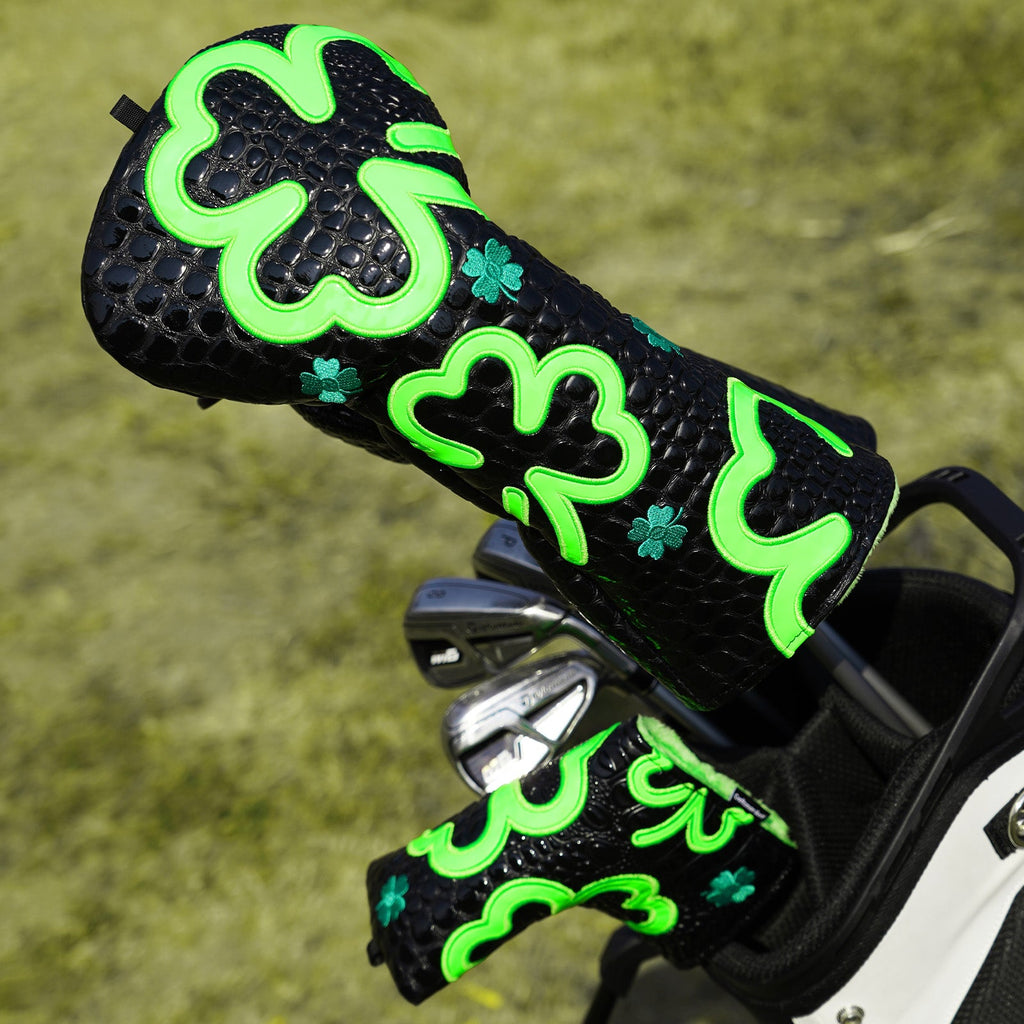 Fluorescent Lucky Clover Crocodile Driver Cover