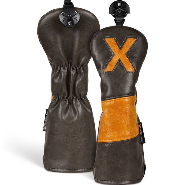 Brown& Grey Driver Golf Head Cover Set