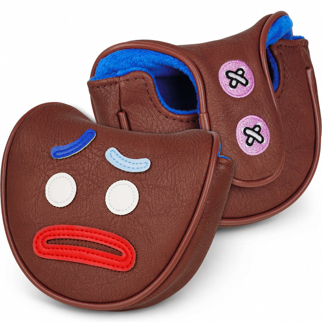 Gingerbread Man Brown Putter Golf Headcover