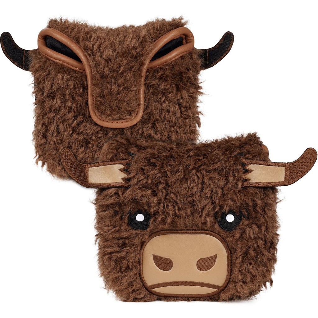 Brown Highland Cow Square Putter Golf Headcover