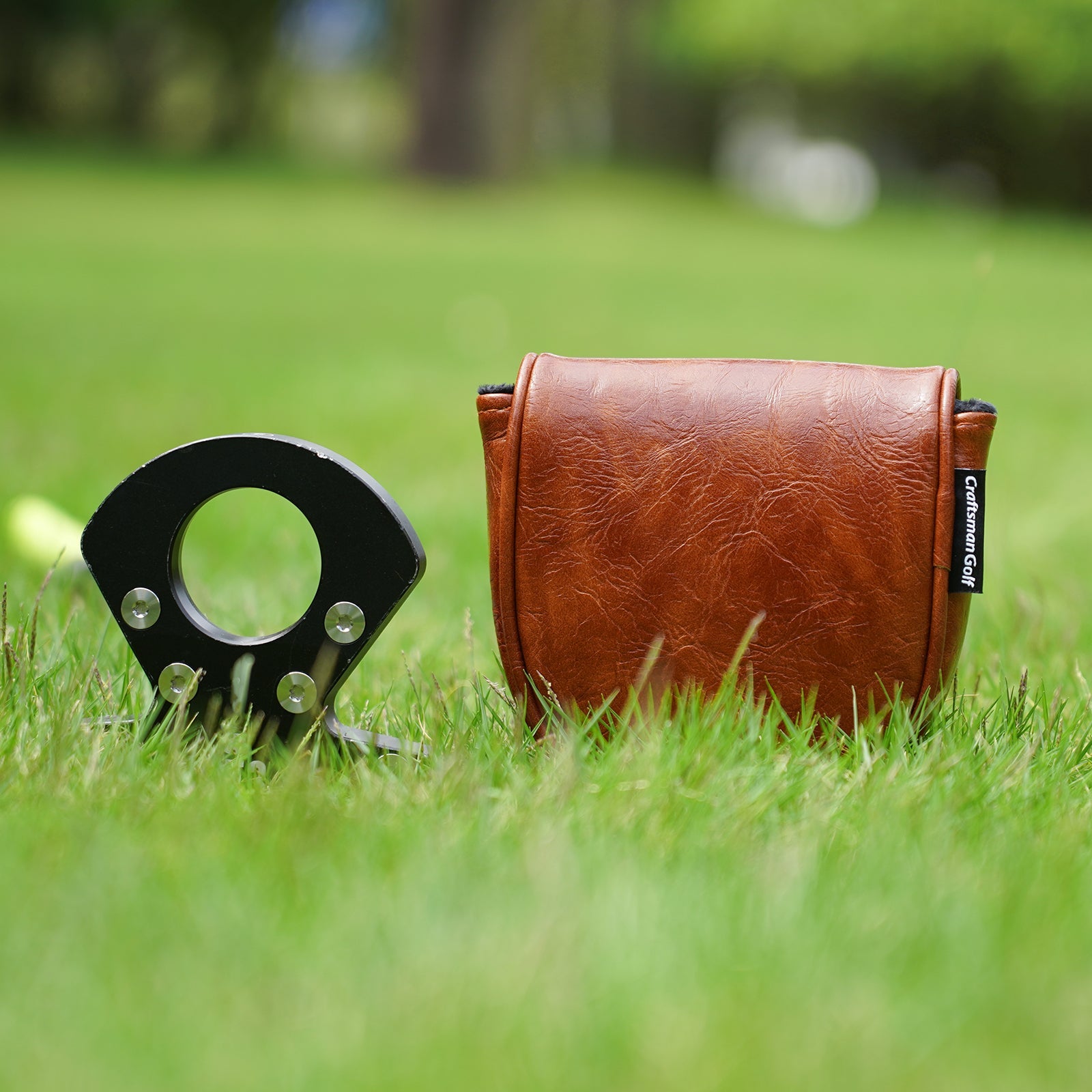 Brown Retro Putter Golf Head Cover