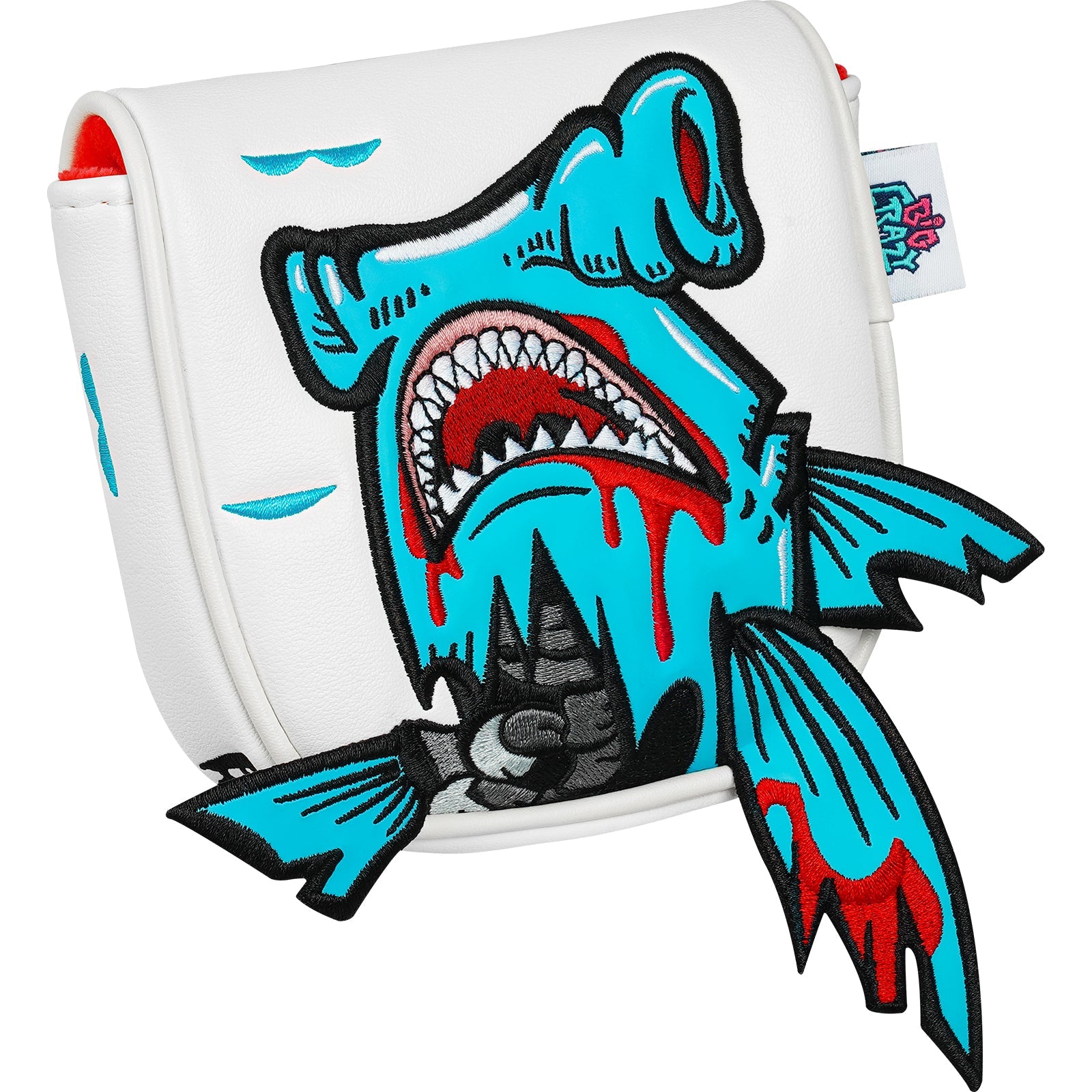 White PU Monster Fish Putter Head Cover