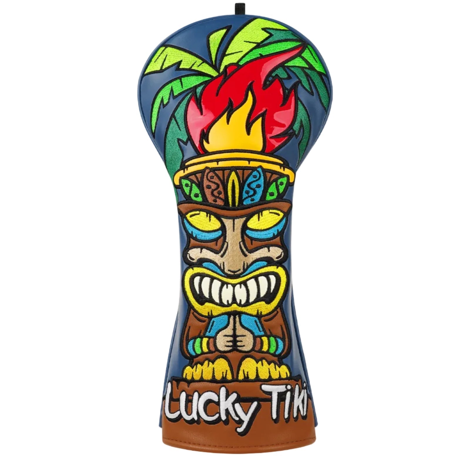 Blue Black Tiki Totem Driver Headcover