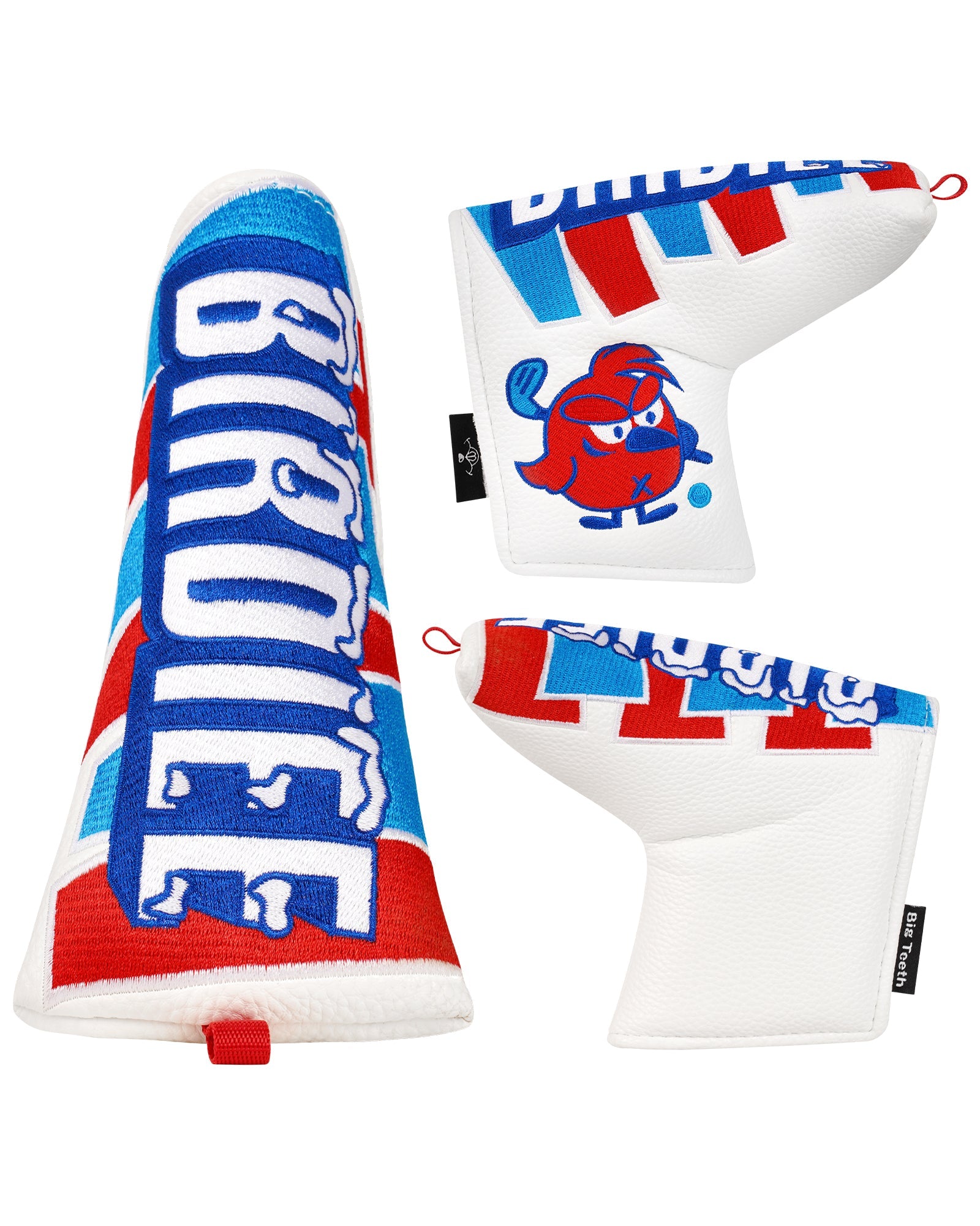 White PU Bird Milkshake Putter Golf Head Cover