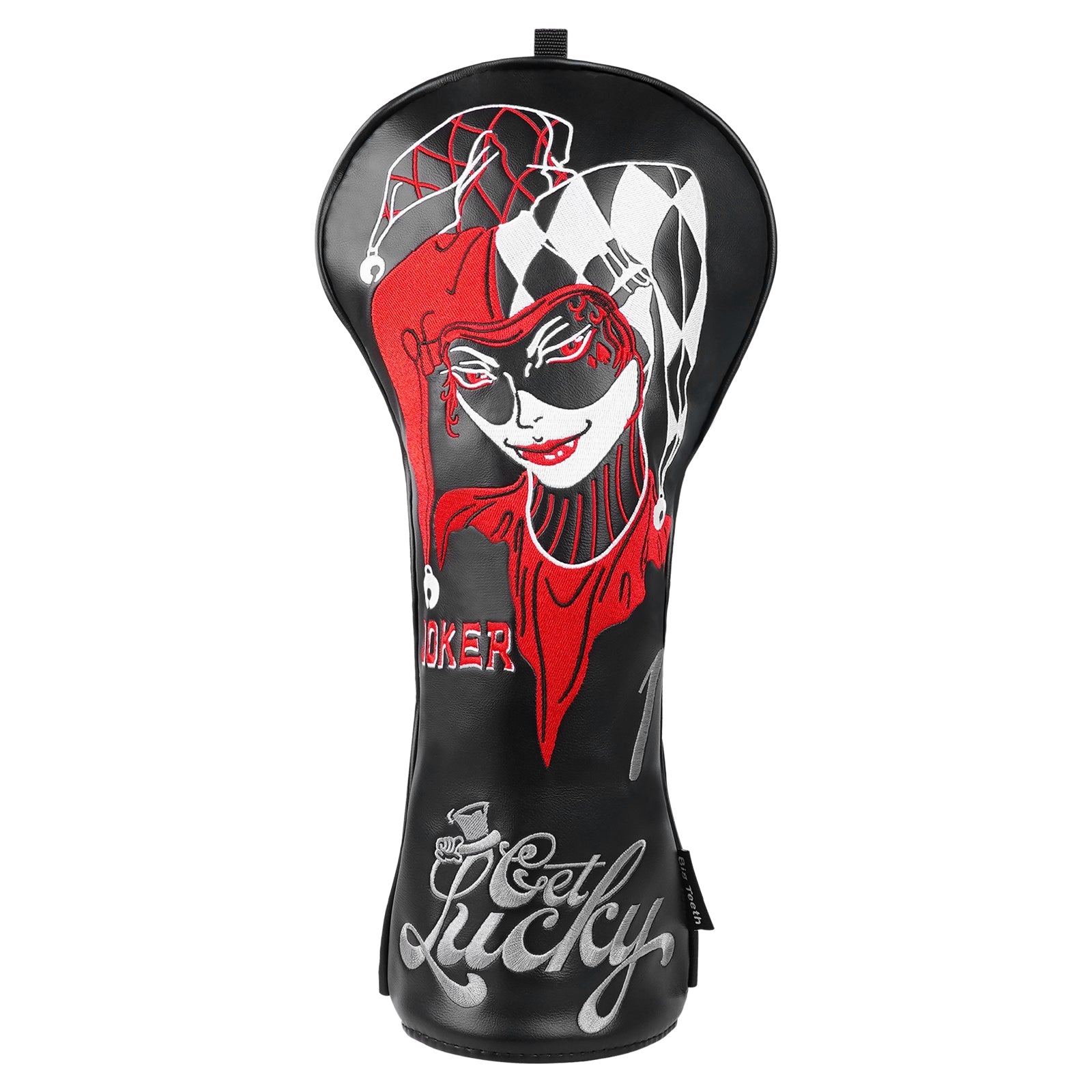 Black Joker Clown Female Wood Golf Headcovers