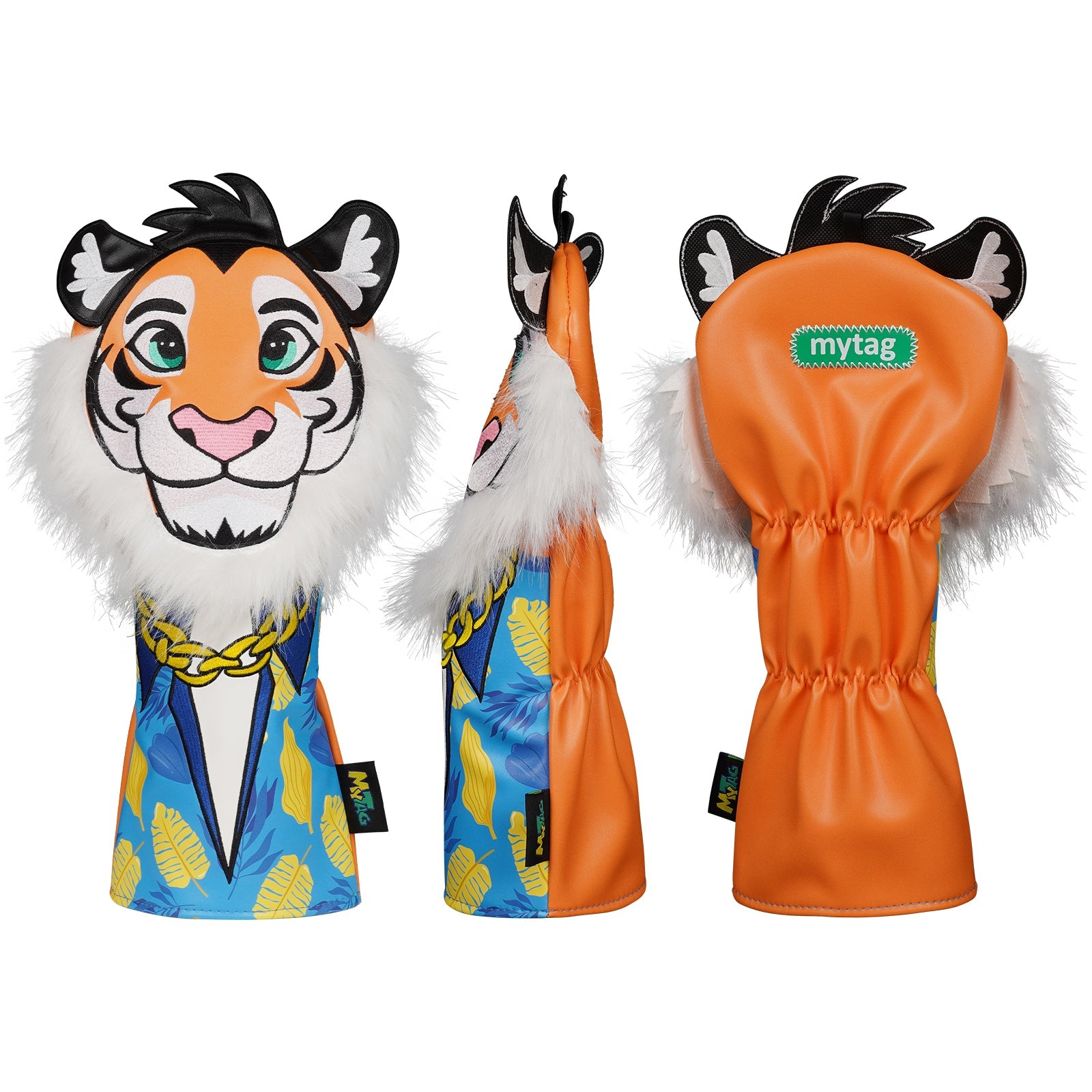 Orange Tiger Driver Golf Head Covers