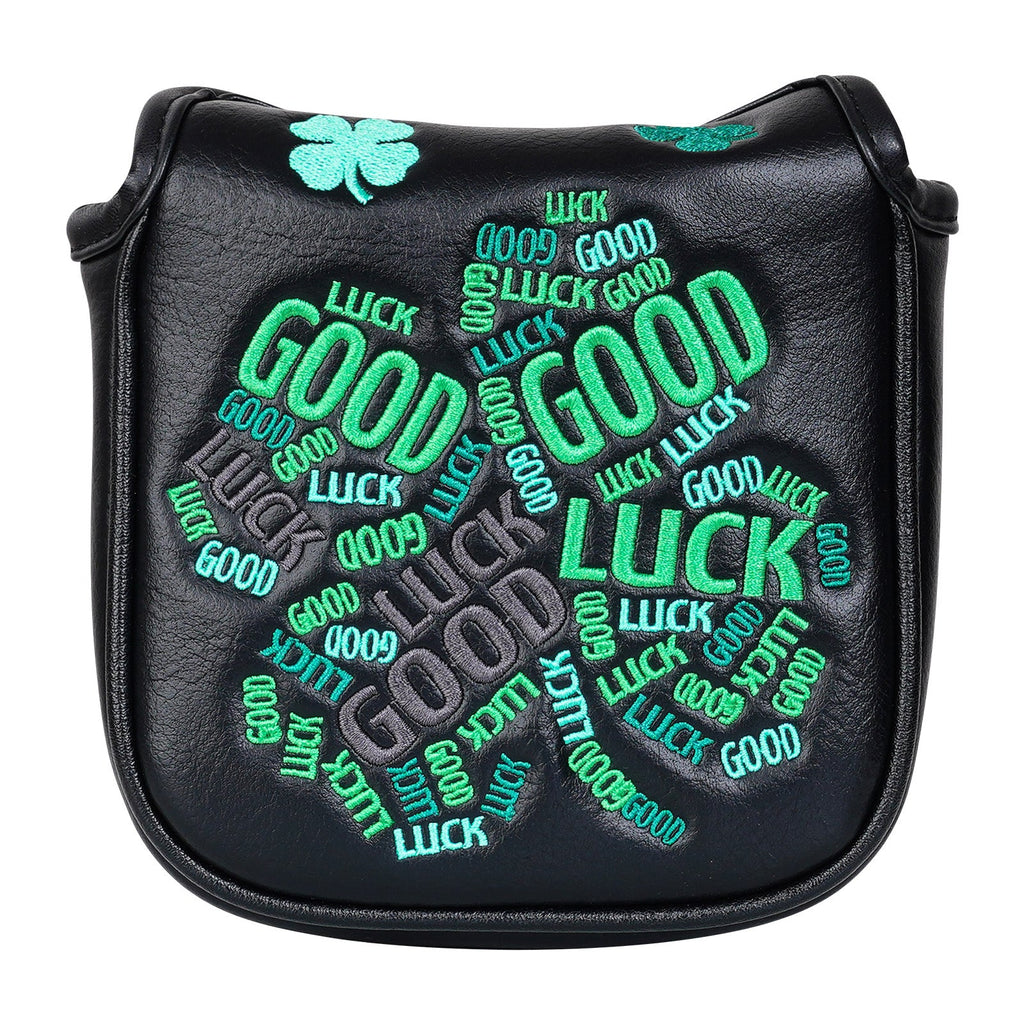 Black Green Luck Leaf Square Putter Head Cover