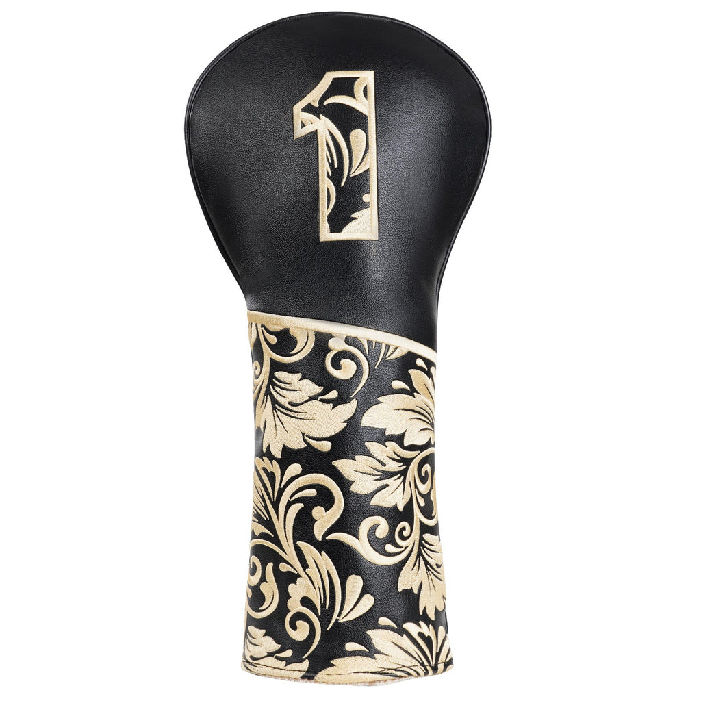 Black Figure Wood Head Cover Set