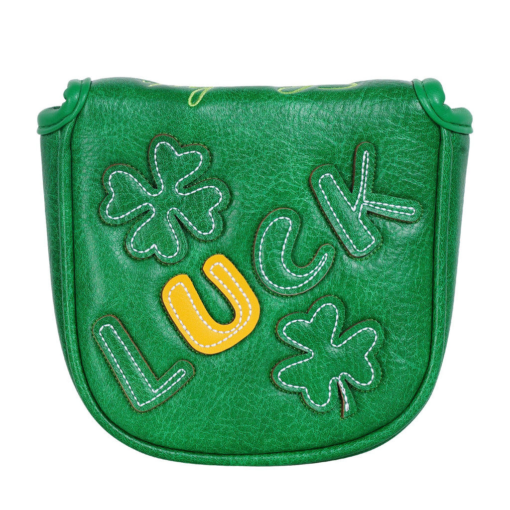 Green Luck Four-Leaf Clover Putter Golf Headcover