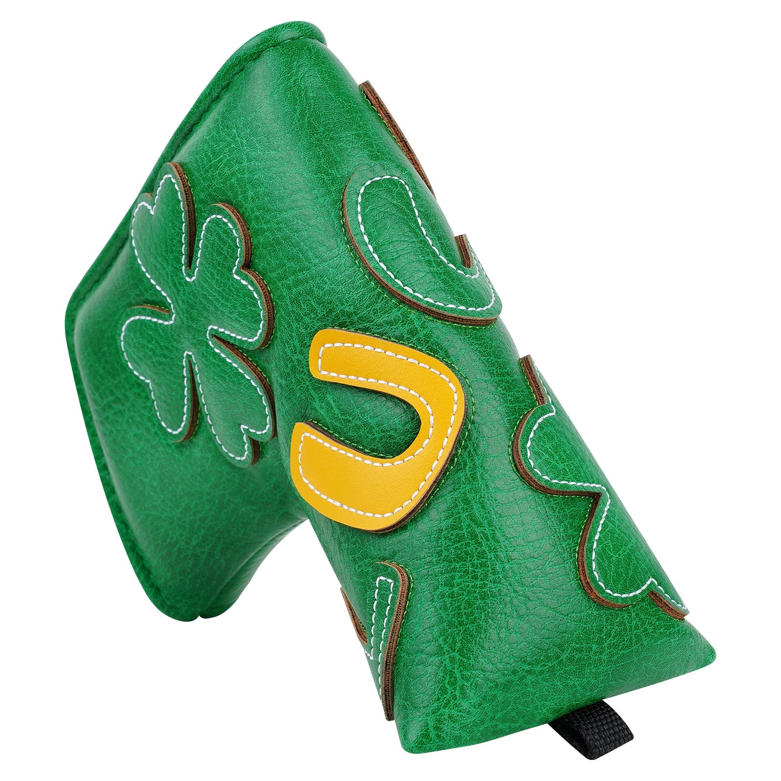 Green Luck Four-Leaf Clover Putter Golf Headcover