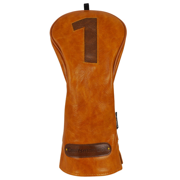 Brown Three Pieces Driver Golf Head Cover Set