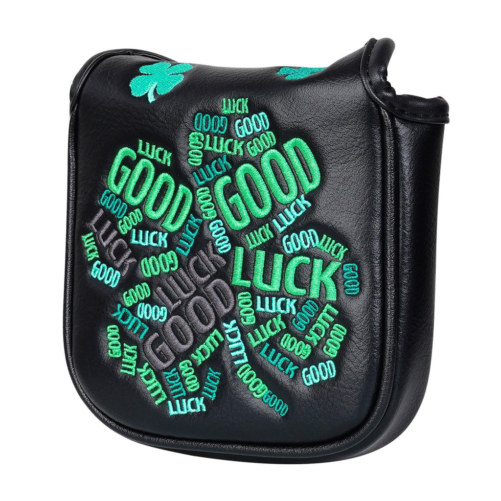 Black Green Luck Leaf Square Putter Head Cover