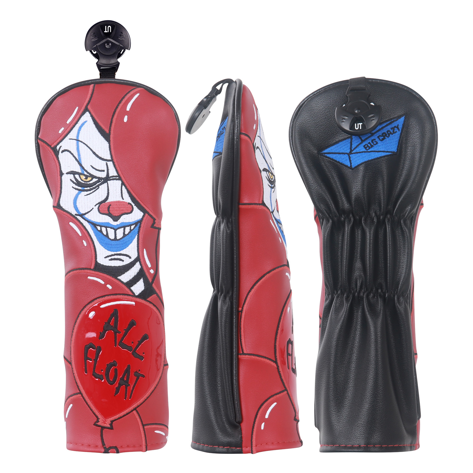 Red Clown Soul Series Golf Head Cover Set