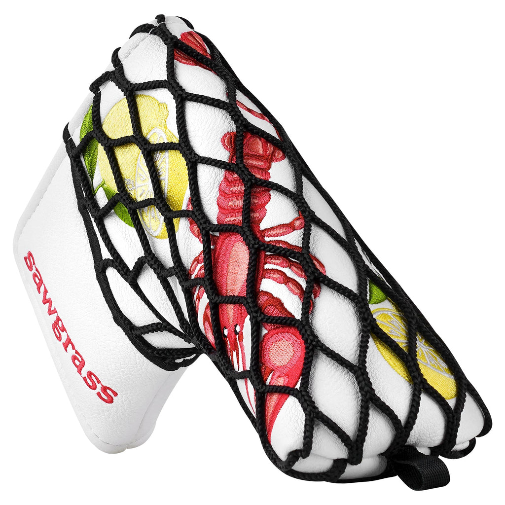 White Wire Lobster Blade Putter Golf Head Cover