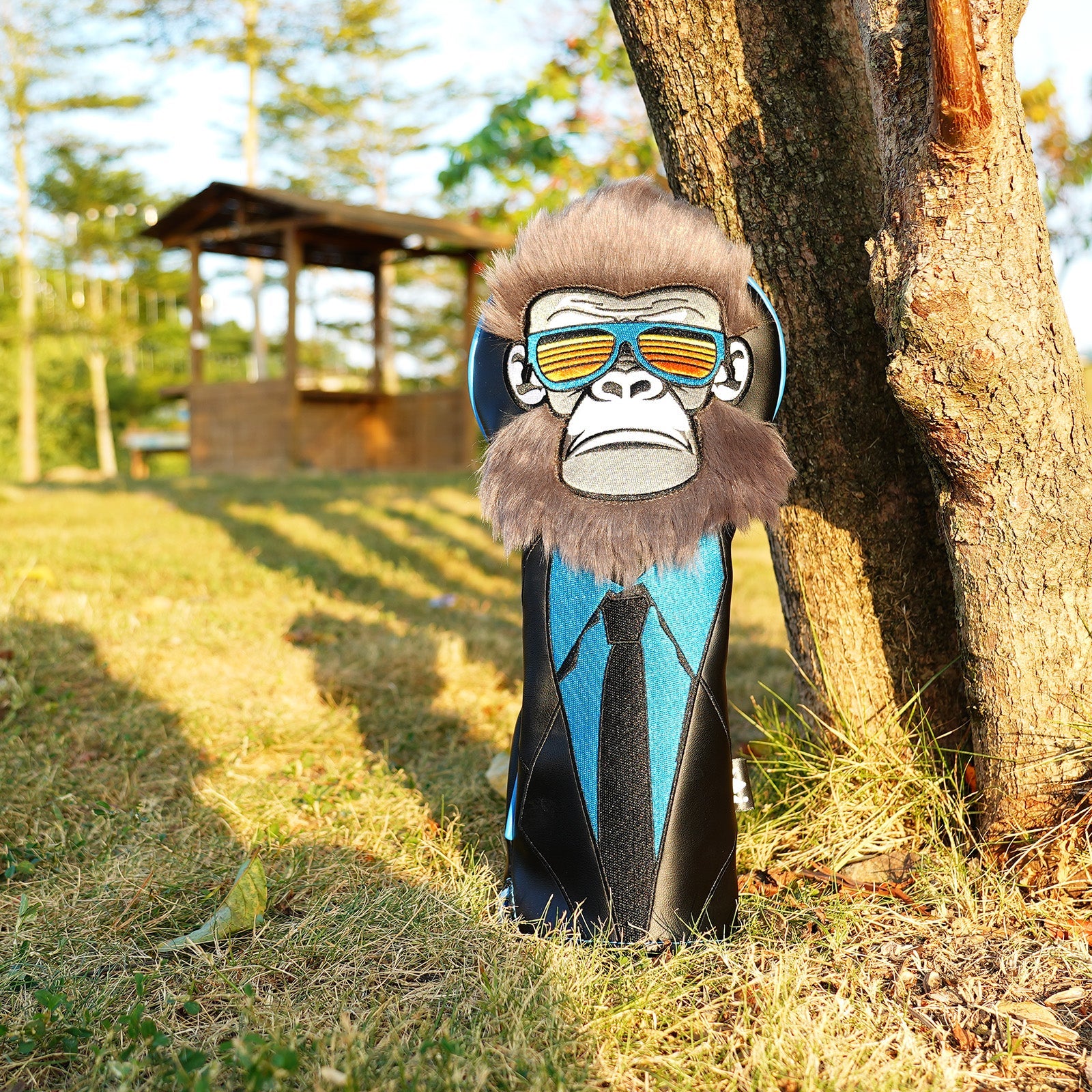 Sunglass Monkey Wood Golf Head Covers