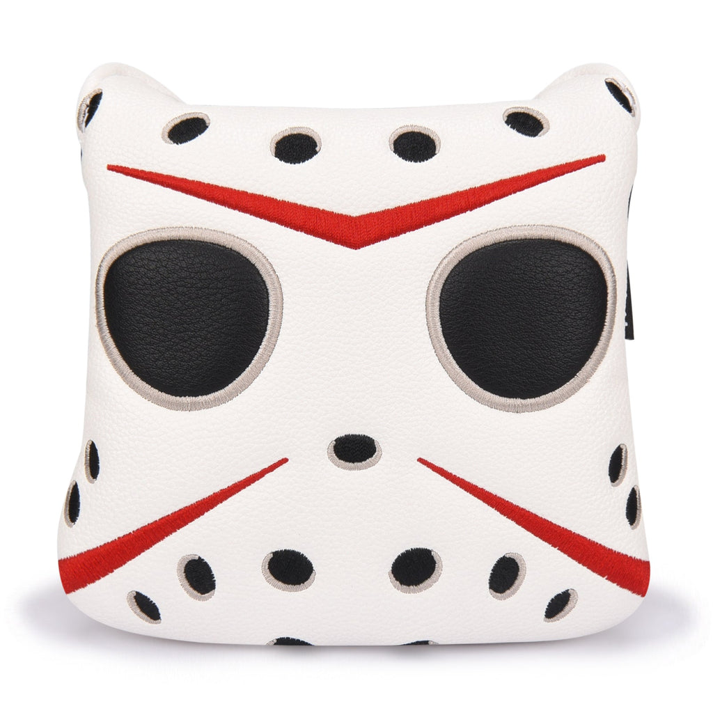 White PU Mask Putter Head Cover