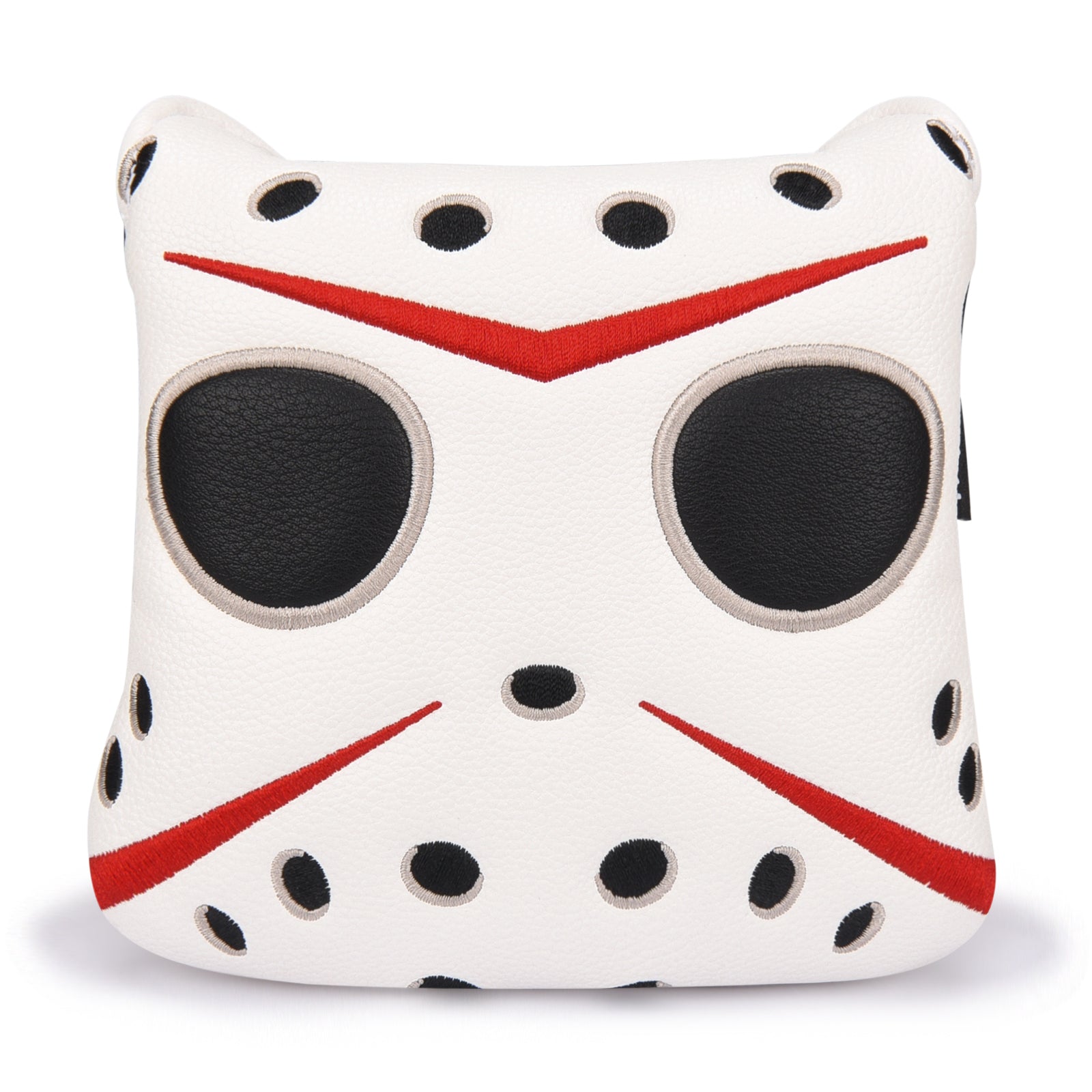 White PU Mask Putter Head Cover