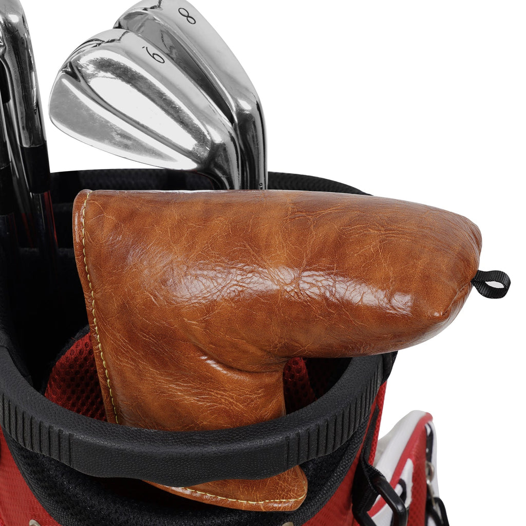 Brown Retro Putter Golf Head Cover