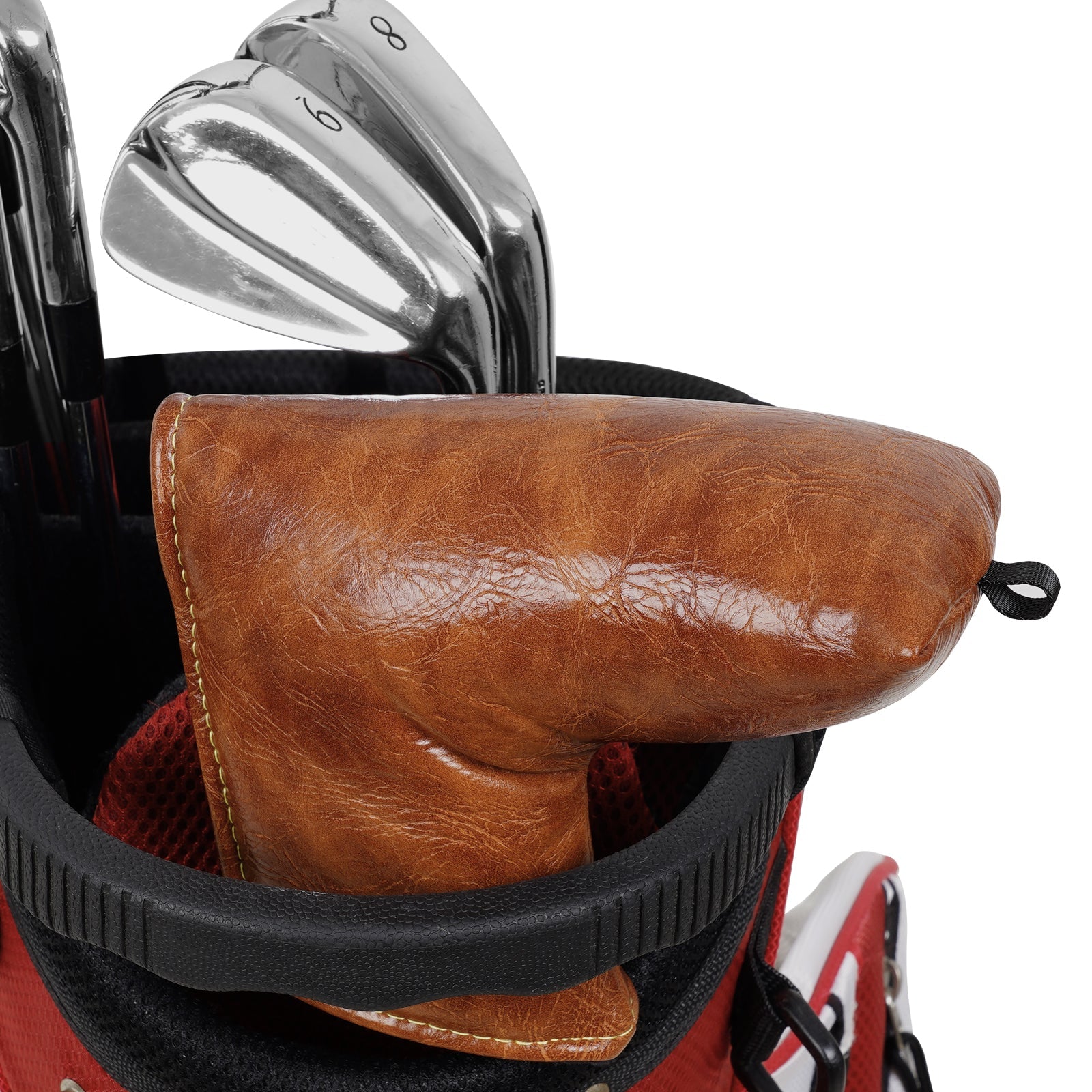 Brown Retro Putter Golf Head Cover