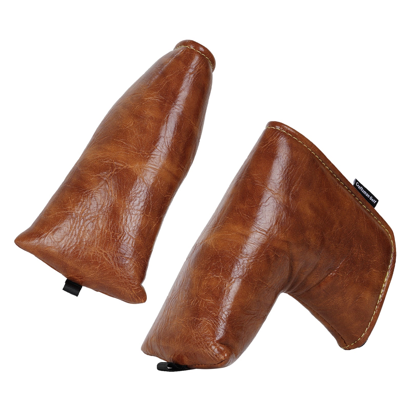 Brown Retro Putter Golf Head Cover