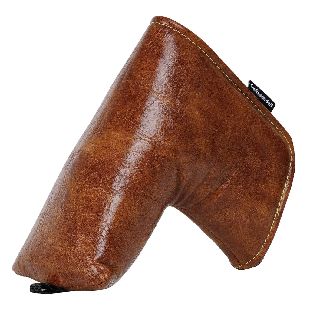 Brown Retro Putter Golf Head Cover