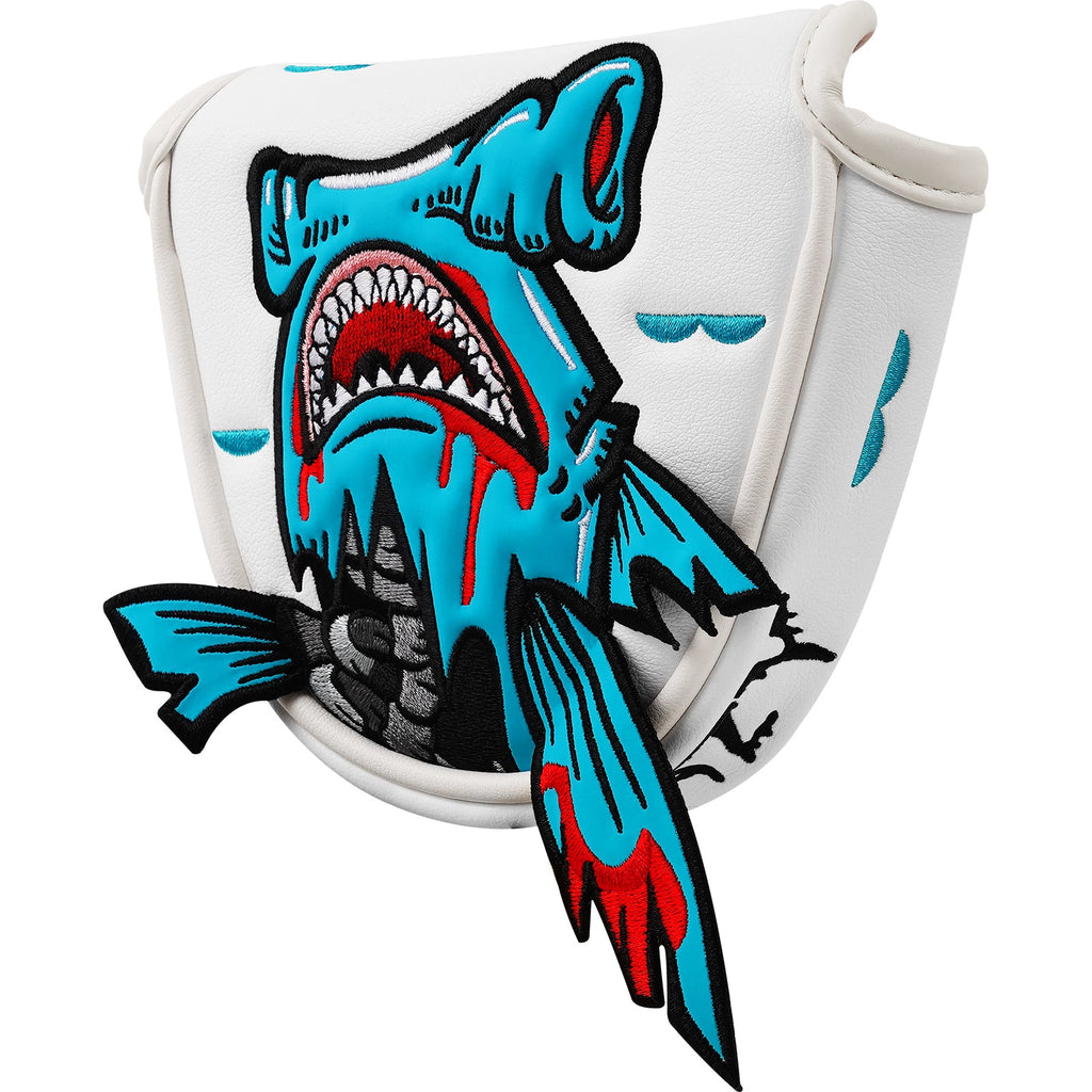 White PU Monster Fish Putter Head Cover