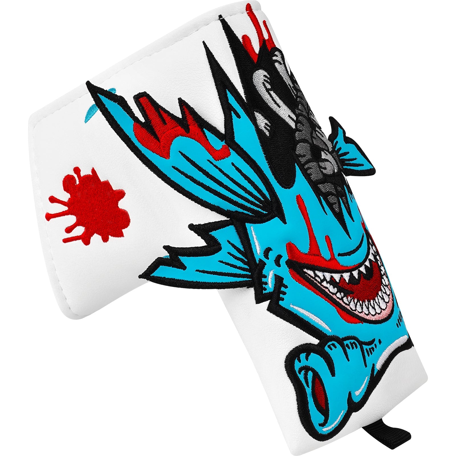 White PU Monster Fish Putter Head Cover