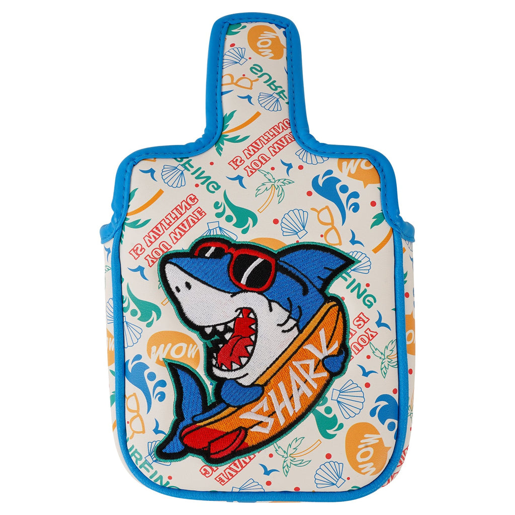 Sunglasses Shark Print Putter Golf Head Cover