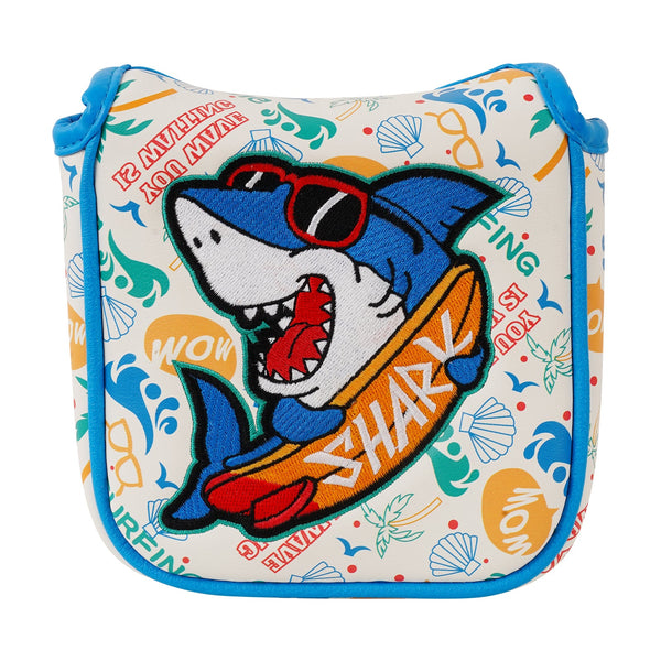 Sunglasses Shark Print Putter Golf Head Cover