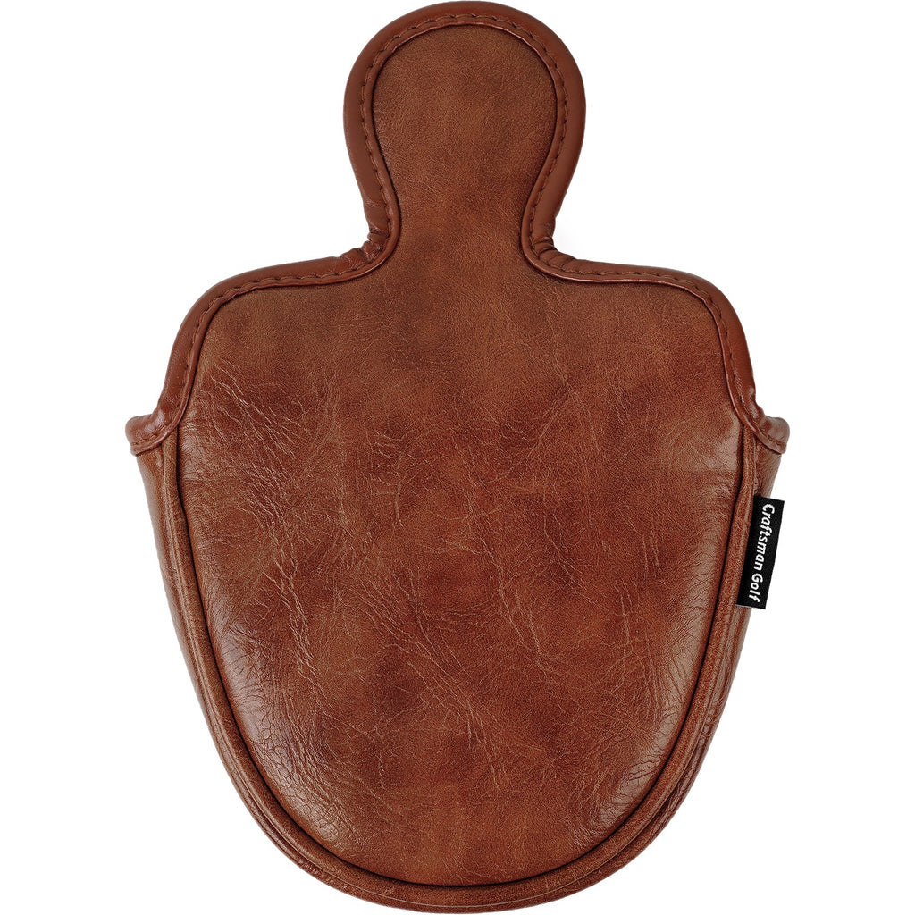 Brown Retro Putter Golf Head Cover