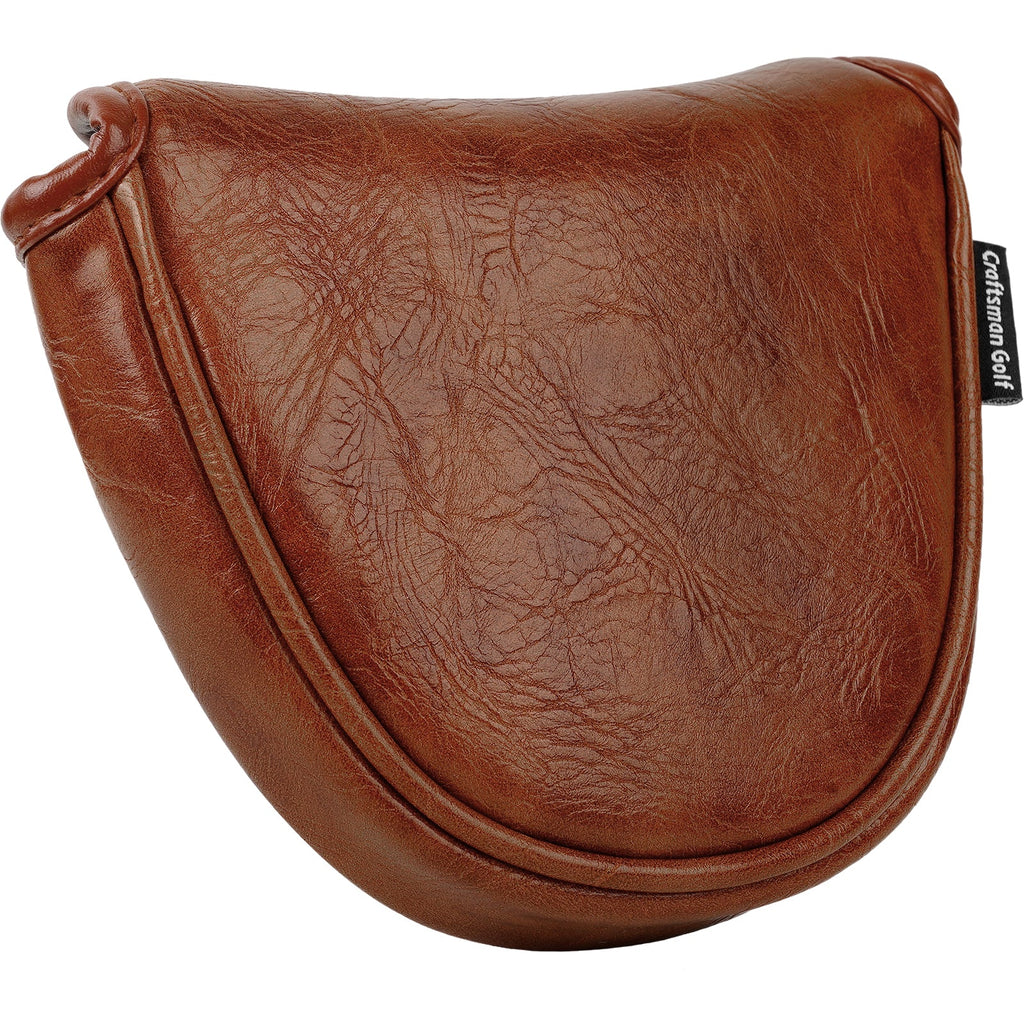 Brown Retro Putter Golf Head Cover