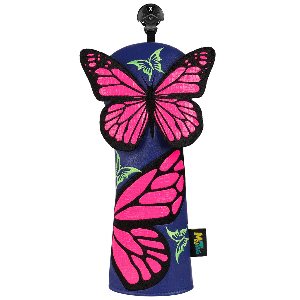 Blue Butterfly Driver Golf Headcover