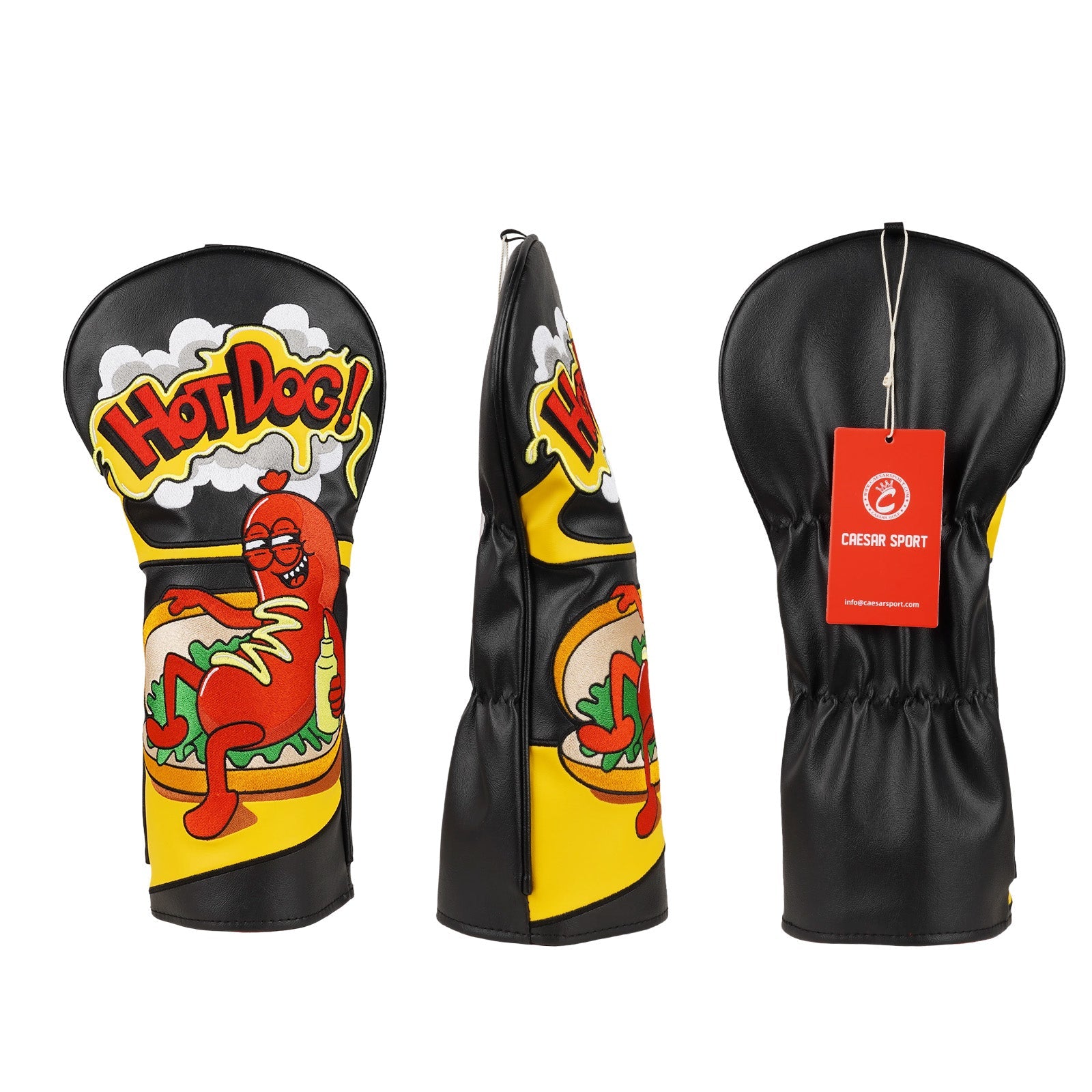 Black Hotdog Driver Golf Headcover