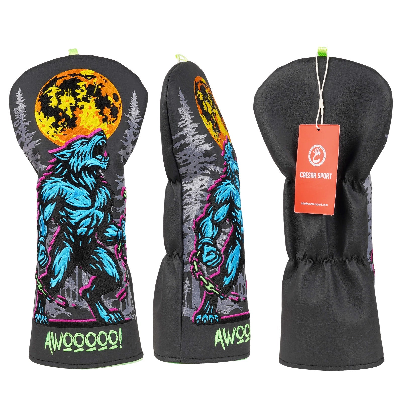 Black Werewolf Driver Golf Headcover