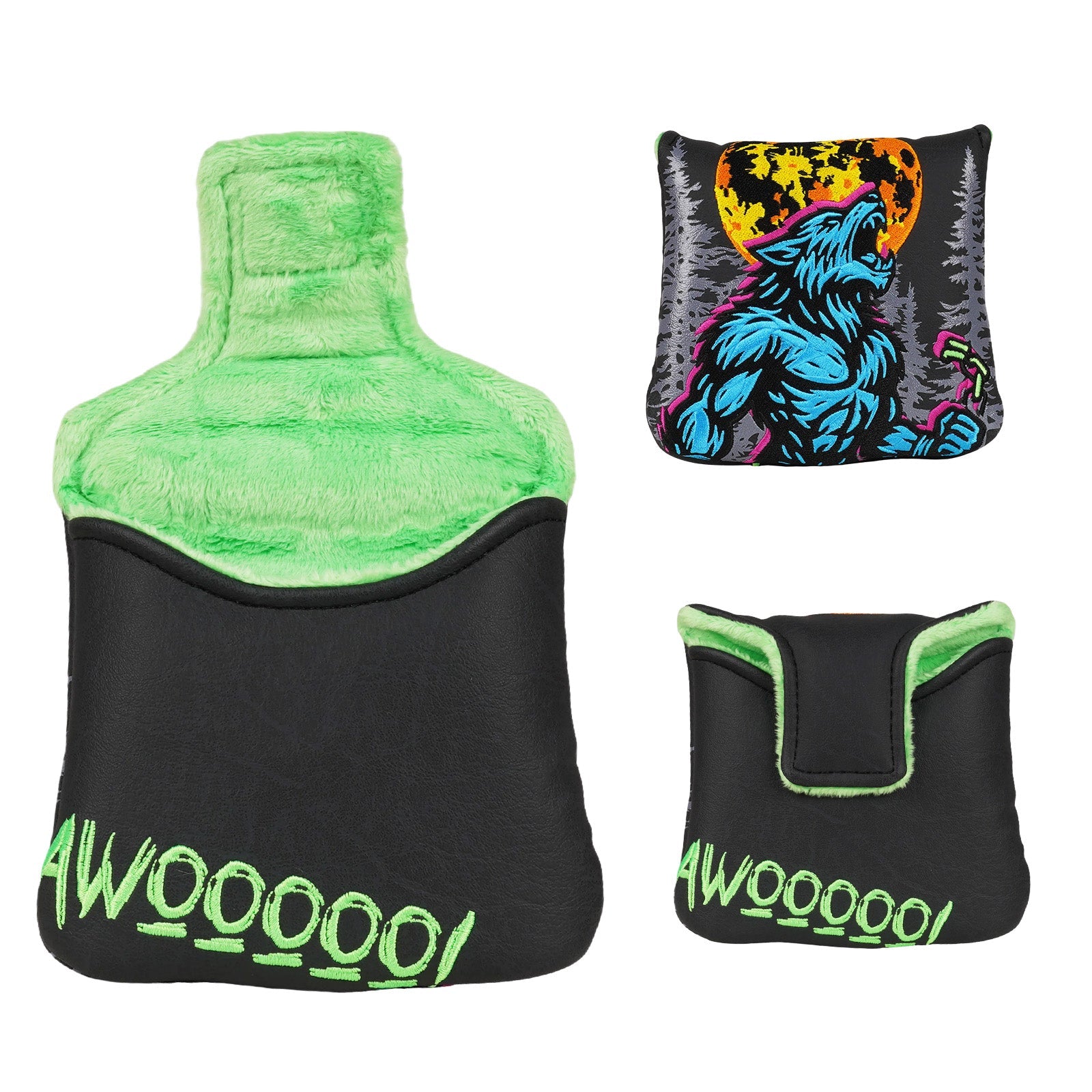 Black Werewolf Putter Golf Headcover