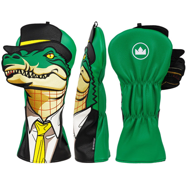 Mr. Dark Green Crocodile Driver Golf Headcover