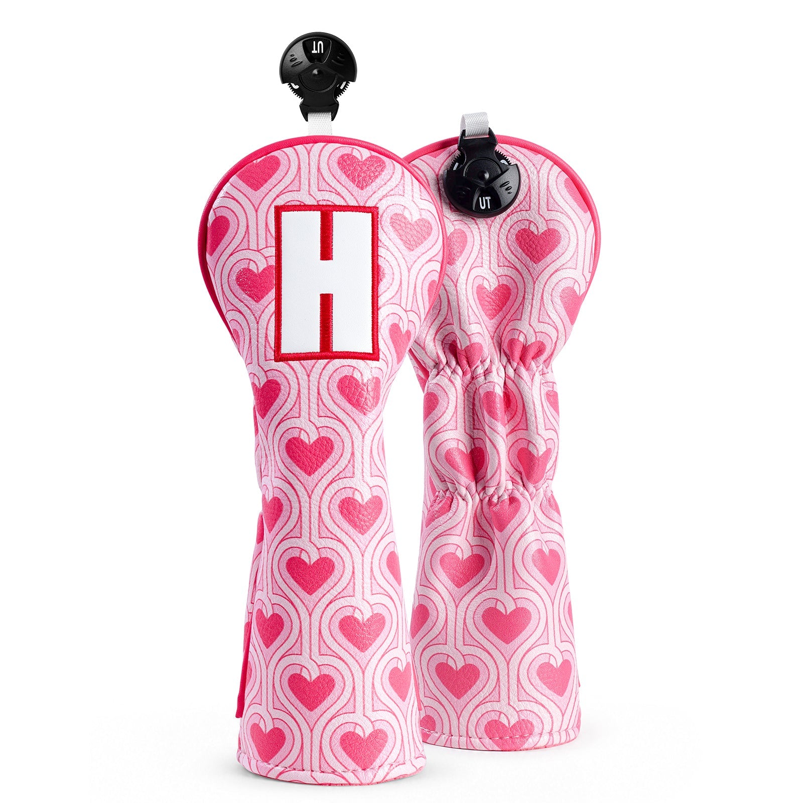 Pink Heart Driver Driver Golf Headcover Set