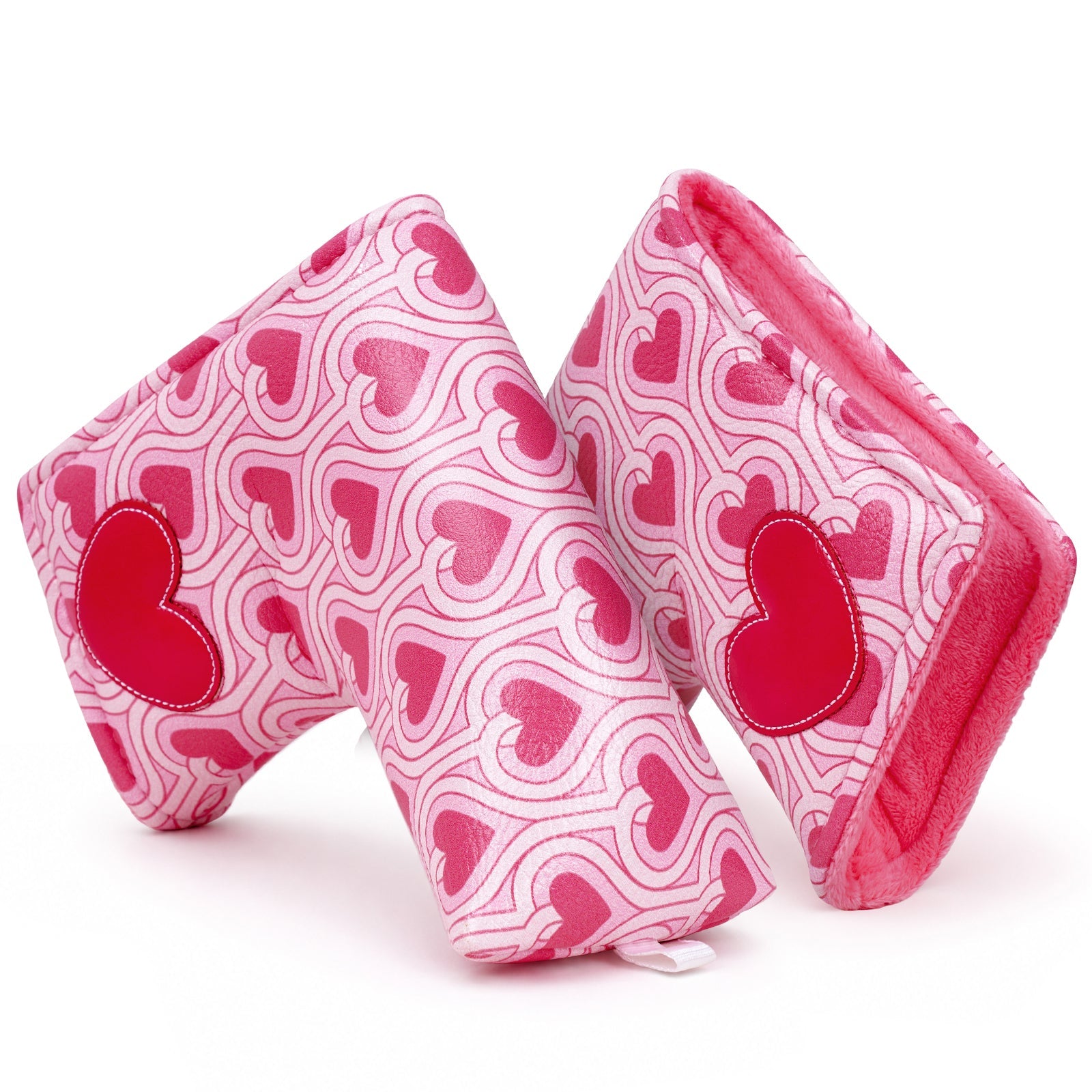 Pink Heart Putter Golf Headcover