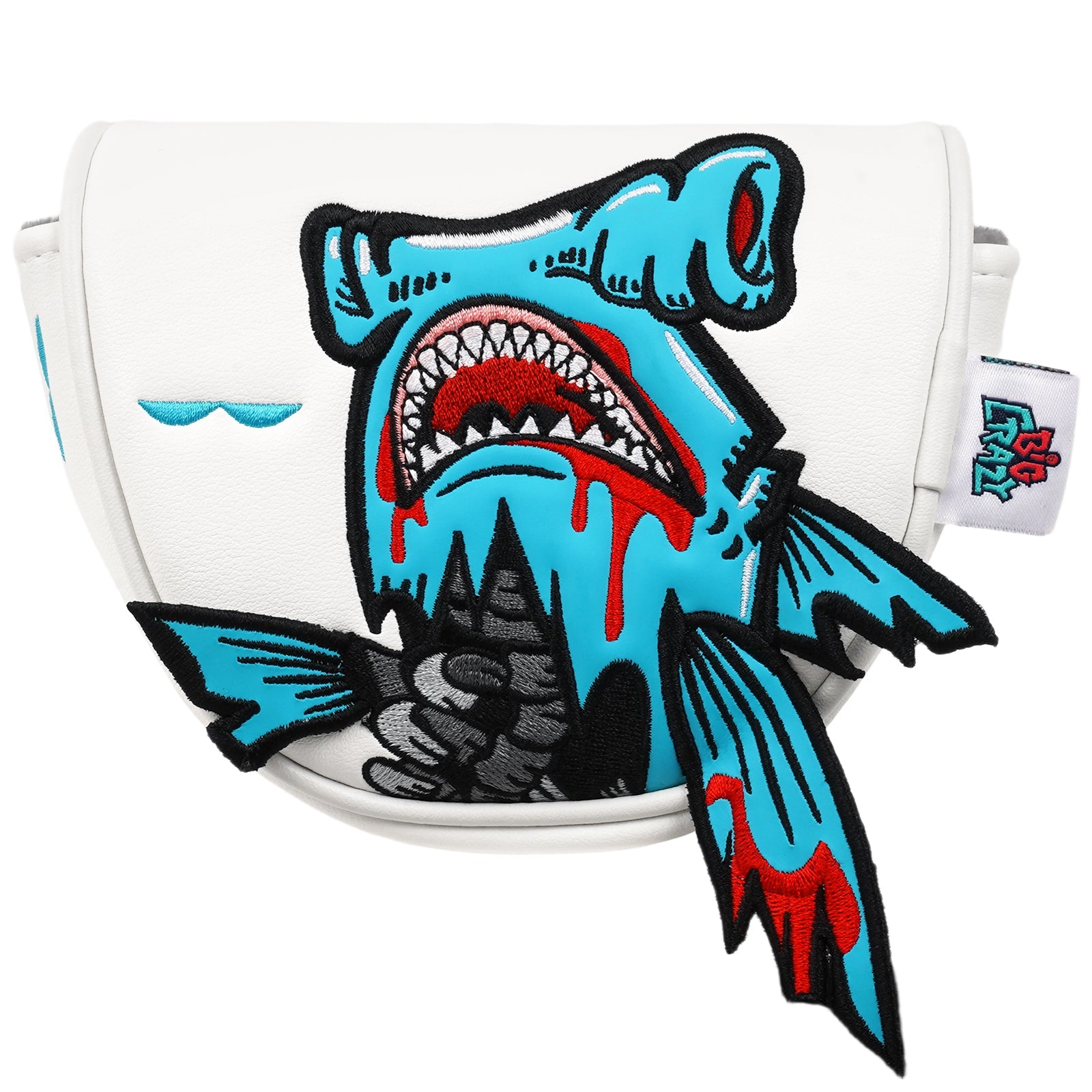 White PU Monster Fish Putter Head Cover