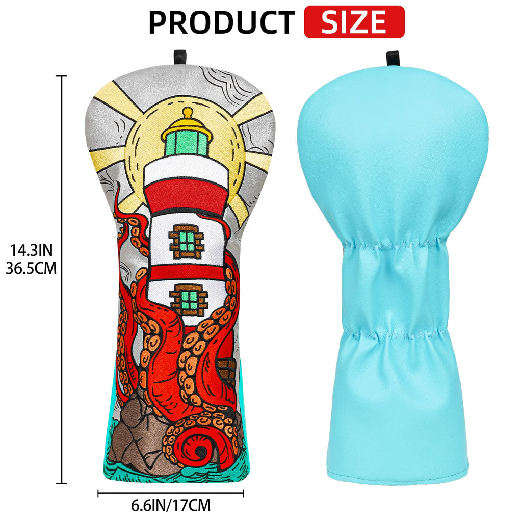 Lighthouse Octopus Driver Golf Headcover