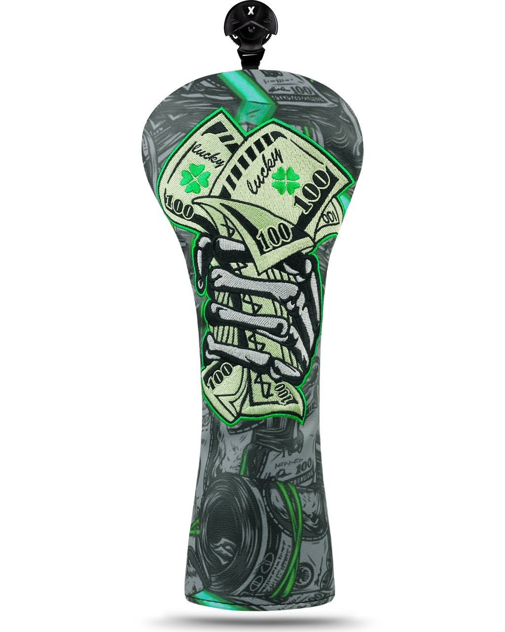 Black Lucky Coin Driver Head Cover Set