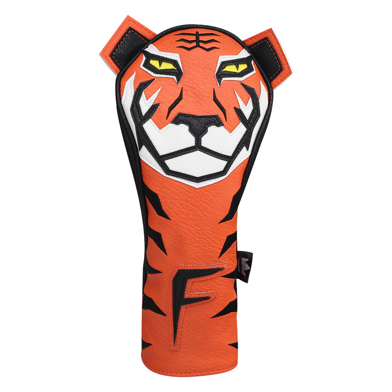 Orange Tiger Golf Head Covers Set