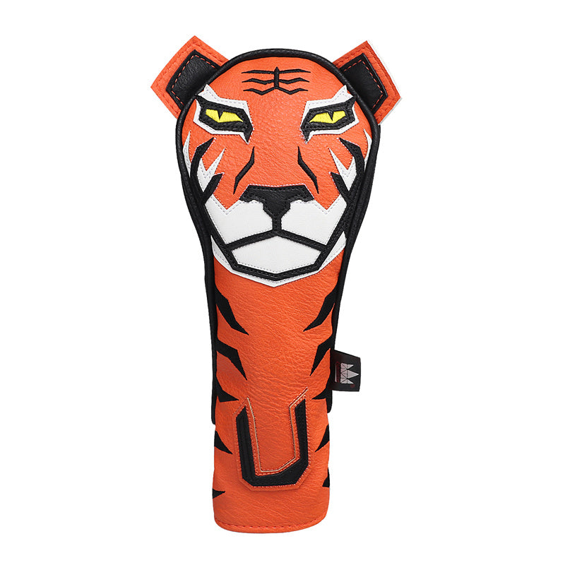 Orange Tiger Golf Head Covers Set