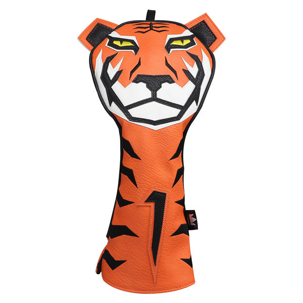 Orange Tiger Golf Head Covers Set